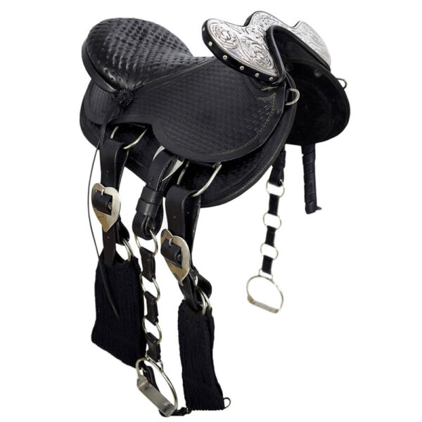 Black Plated Cattle Harness No.9