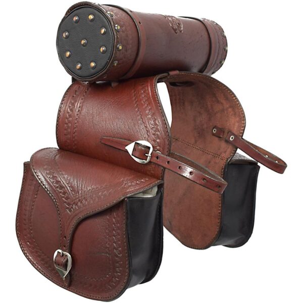 Leather Pannier and Drink Holder Set - Image 2