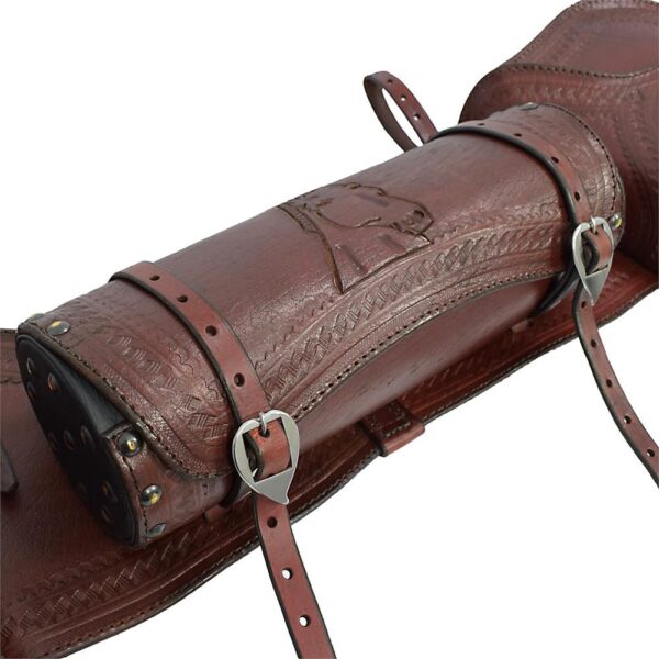 Leather Pannier and Drink Holder Set - Image 4